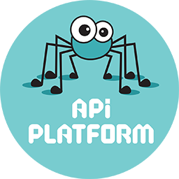 Logo of the API Platform project, which uses Symfony components